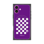 プレミアムパネル with MagSafe［ Racing checkered flag Purple - レーシングチェッカーフラッグ パープル ］