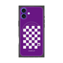 プレミアムパネル with MagSafe［ Racing checkered flag Purple - レーシングチェッカーフラッグ パープル ］