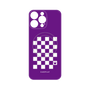 プレミアムパネル with MagSafe［ Racing checkered flag Purple - レーシングチェッカーフラッグ パープル ］