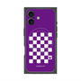 プレミアムパネル with MagSafe［ Racing checkered flag Purple - レーシングチェッカーフラッグ パープル ］