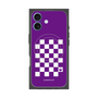 プレミアムパネル with MagSafe［ Racing checkered flag Purple - レーシングチェッカーフラッグ パープル ］