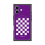 プレミアムパネル with MagSafe［ Racing checkered flag Purple - レーシングチェッカーフラッグ パープル ］