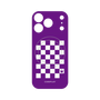 プレミアムパネル with MagSafe［ Racing checkered flag Purple - レーシングチェッカーフラッグ パープル ］