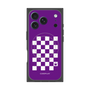 プレミアムパネル with MagSafe［ Racing checkered flag Purple - レーシングチェッカーフラッグ パープル ］
