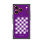 プレミアムパネル with MagSafe［ Racing checkered flag Purple - レーシングチェッカーフラッグ パープル ］