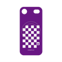 プレミアムパネル with MagSafe［ Racing checkered flag Purple - レーシングチェッカーフラッグ パープル ］