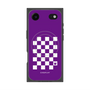 プレミアムパネル with MagSafe［ Racing checkered flag Purple - レーシングチェッカーフラッグ パープル ］