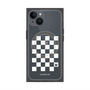 プレミアムパネル with MagSafe［ Racing checkered flag White - レーシングチェッカーフラッグ ホワイト ］