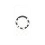 プレミアムパネル with MagSafe［ Racing checkered flag White - レーシングチェッカーフラッグ ホワイト ］
