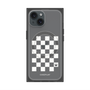 プレミアムパネル with MagSafe［ Racing checkered flag White - レーシングチェッカーフラッグ ホワイト ］