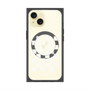 プレミアムパネル with MagSafe［ Racing checkered flag White - レーシングチェッカーフラッグ ホワイト ］