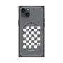 プレミアムパネル with MagSafe［ Racing checkered flag White - レーシングチェッカーフラッグ ホワイト ］