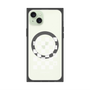 プレミアムパネル with MagSafe［ Racing checkered flag White - レーシングチェッカーフラッグ ホワイト ］