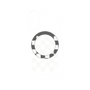プレミアムパネル with MagSafe［ Racing checkered flag White - レーシングチェッカーフラッグ ホワイト ］