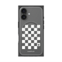 プレミアムパネル with MagSafe［ Racing checkered flag White - レーシングチェッカーフラッグ ホワイト ］