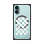 プレミアムパネル with MagSafe［ Racing checkered flag White - レーシングチェッカーフラッグ ホワイト ］