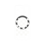 プレミアムパネル with MagSafe［ Racing checkered flag White - レーシングチェッカーフラッグ ホワイト ］