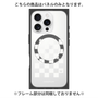 プレミアムパネル with MagSafe［ Racing checkered flag White - レーシングチェッカーフラッグ ホワイト ］