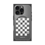 プレミアムパネル with MagSafe［ Racing checkered flag White - レーシングチェッカーフラッグ ホワイト ］