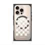 プレミアムパネル with MagSafe［ Racing checkered flag White - レーシングチェッカーフラッグ ホワイト ］