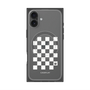 プレミアムパネル with MagSafe［ Racing checkered flag White - レーシングチェッカーフラッグ ホワイト ］