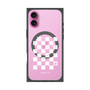 プレミアムパネル with MagSafe［ Racing checkered flag White - レーシングチェッカーフラッグ ホワイト ］
