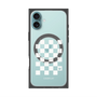 プレミアムパネル with MagSafe［ Racing checkered flag White - レーシングチェッカーフラッグ ホワイト ］