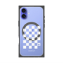 プレミアムパネル with MagSafe［ Racing checkered flag White - レーシングチェッカーフラッグ ホワイト ］