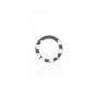 プレミアムパネル with MagSafe［ Racing checkered flag White - レーシングチェッカーフラッグ ホワイト ］