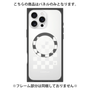 プレミアムパネル with MagSafe［ Racing checkered flag White - レーシングチェッカーフラッグ ホワイト ］