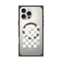 プレミアムパネル with MagSafe［ Racing checkered flag White - レーシングチェッカーフラッグ ホワイト ］