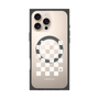 プレミアムパネル with MagSafe［ Racing checkered flag White - レーシングチェッカーフラッグ ホワイト ］