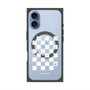 プレミアムパネル with MagSafe［ Racing checkered flag White - レーシングチェッカーフラッグ ホワイト ］