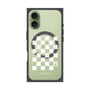 プレミアムパネル with MagSafe［ Racing checkered flag White - レーシングチェッカーフラッグ ホワイト ］