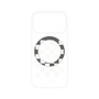 プレミアムパネル with MagSafe［ Racing checkered flag White - レーシングチェッカーフラッグ ホワイト ］