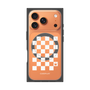 プレミアムパネル with MagSafe［ Racing checkered flag White - レーシングチェッカーフラッグ ホワイト ］
