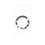 プレミアムパネル with MagSafe［ Racing checkered flag White - レーシングチェッカーフラッグ ホワイト ］