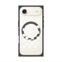 プレミアムパネル with MagSafe［ Racing checkered flag White - レーシングチェッカーフラッグ ホワイト ］