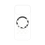 プレミアムパネル with MagSafe［ Racing checkered flag White - レーシングチェッカーフラッグ ホワイト ］