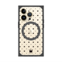 プレミアムパネル with MagSafe［ CASEPLAY Crown dots Black - ケースプレイ・クラウン・ドッツ ブラック ］