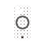 プレミアムパネル with MagSafe［ CASEPLAY Crown dots Black - ケースプレイ・クラウン・ドッツ ブラック ］