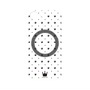 プレミアムパネル with MagSafe［ CASEPLAY Crown dots Black - ケースプレイ・クラウン・ドッツ ブラック ］