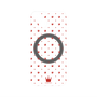 プレミアムパネル with MagSafe［ CASEPLAY Crown dots Red - ケースプレイ・クラウン・ドッツ レッド ］