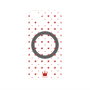 プレミアムパネル with MagSafe［ CASEPLAY Crown dots Red - ケースプレイ・クラウン・ドッツ レッド ］