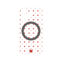 プレミアムパネル with MagSafe［ CASEPLAY Crown dots Red - ケースプレイ・クラウン・ドッツ レッド ］
