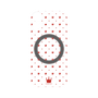 プレミアムパネル with MagSafe［ CASEPLAY Crown dots Red - ケースプレイ・クラウン・ドッツ レッド ］