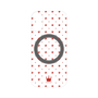 プレミアムパネル with MagSafe［ CASEPLAY Crown dots Red - ケースプレイ・クラウン・ドッツ レッド ］