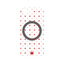 プレミアムパネル with MagSafe［ CASEPLAY Crown dots Red - ケースプレイ・クラウン・ドッツ レッド ］