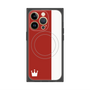 プレミアムパネル with MagSafe［ CASEPLAY Bi-Colors Red & White - ケースプレイ・バイカラー レッド＆ホワイト ］