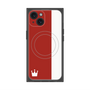 プレミアムパネル with MagSafe［ CASEPLAY Bi-Colors Red & White - ケースプレイ・バイカラー レッド＆ホワイト ］